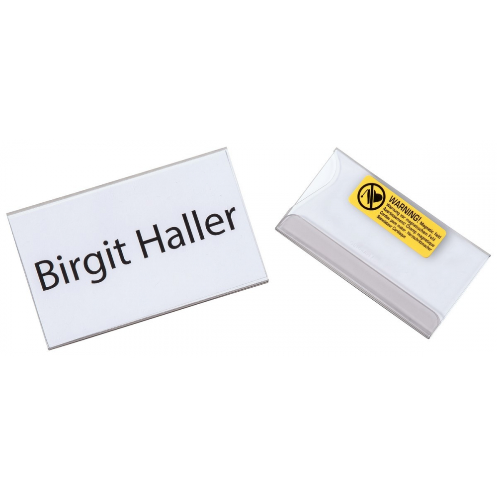 Namensschild mit Doppelmagnet