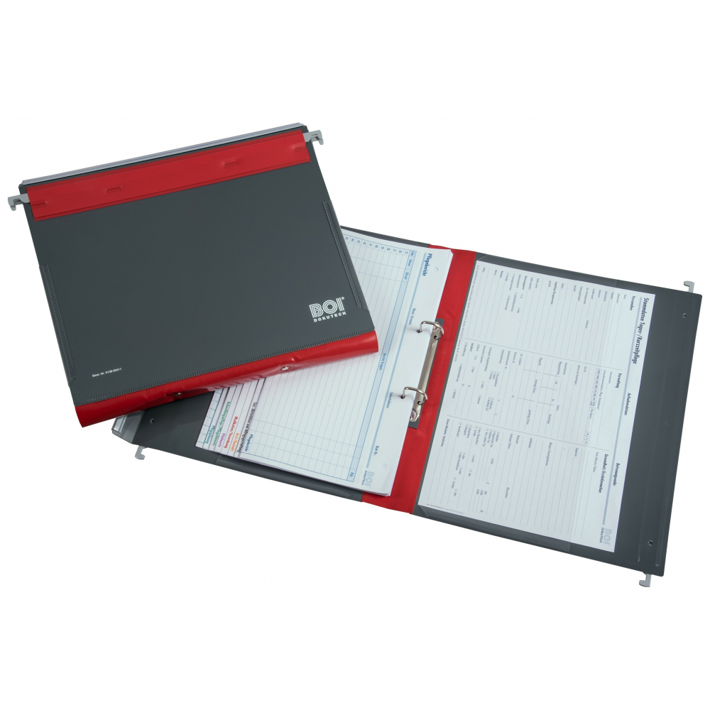 2-Deckel-Befundmappe mit Ringmechanik