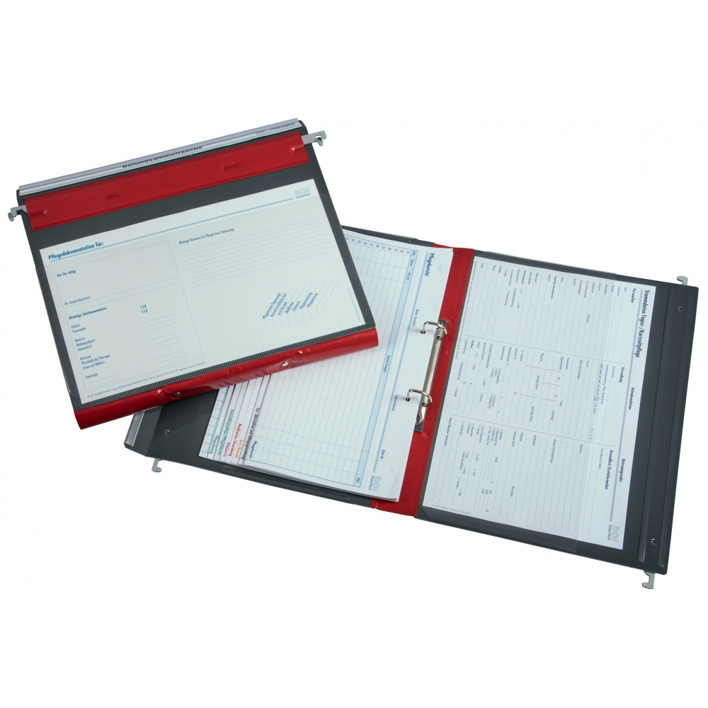 2-Deckel-Befundmappe mit Ringmechanik
