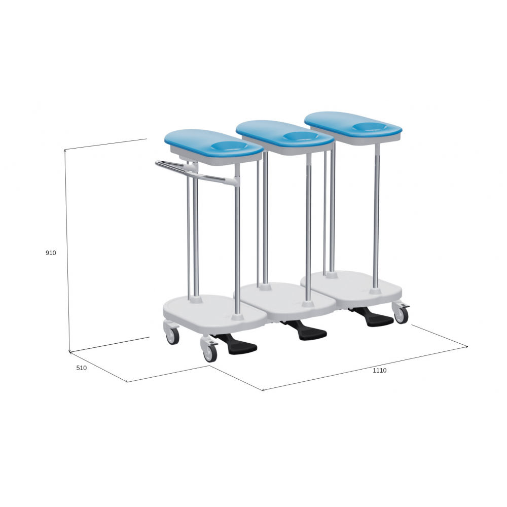 3-fach Wäschesammler "Basic"