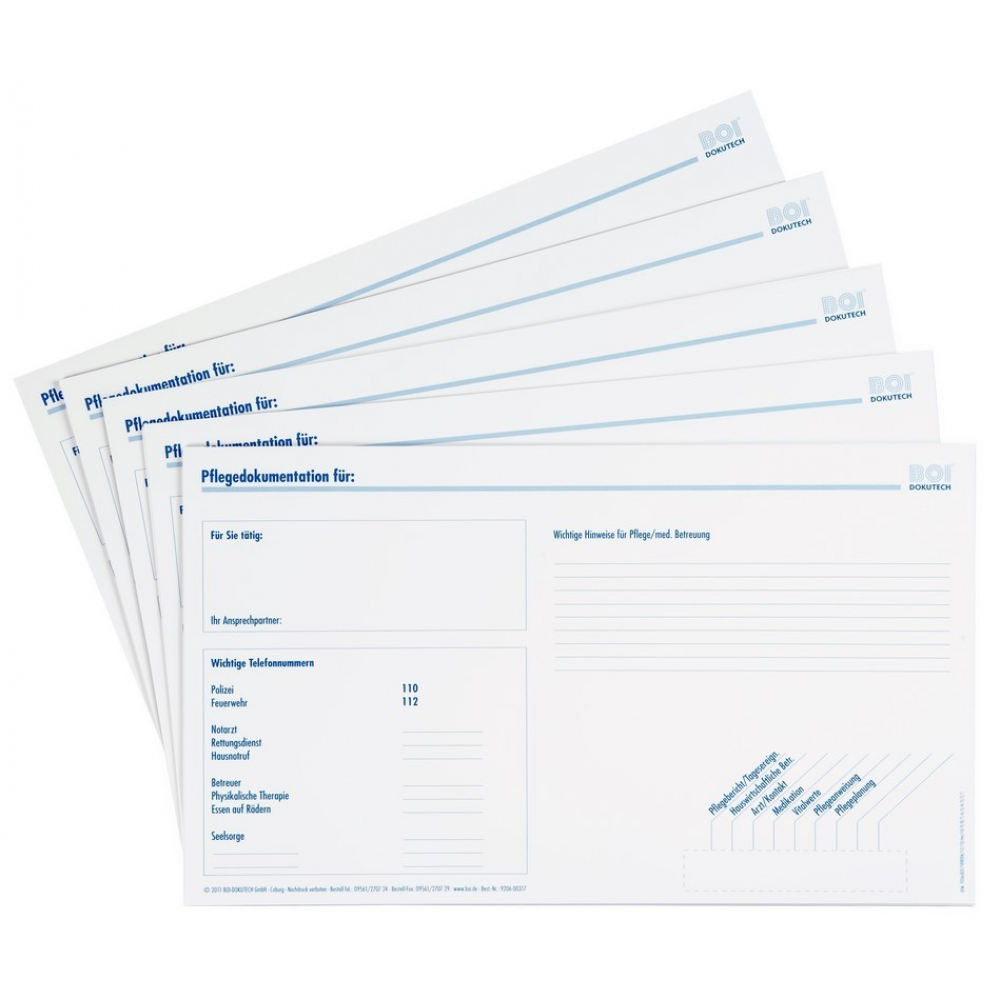 Deckblatt für Mappe "professional-line" oder "system-line"
