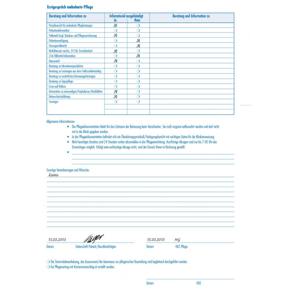 Erstgespräch ambulant