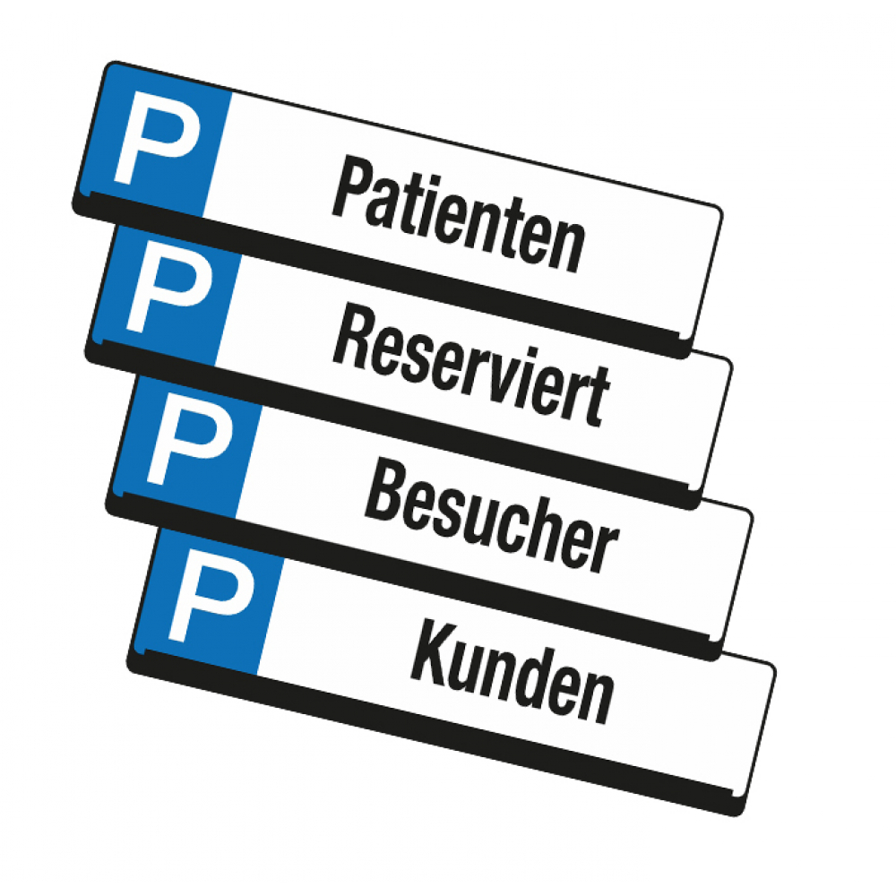 Parkplatz Reservierungsschilder