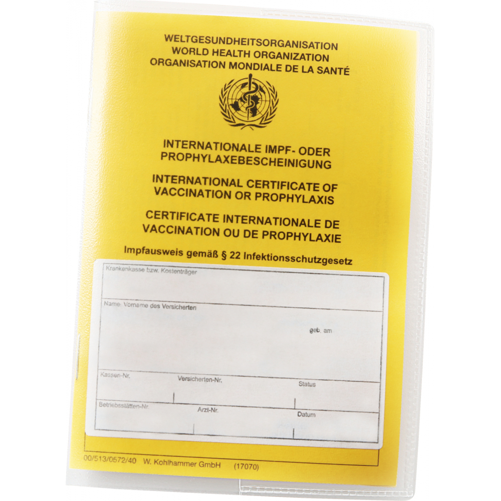 Impfpasshülle für aktuellen Impfpass