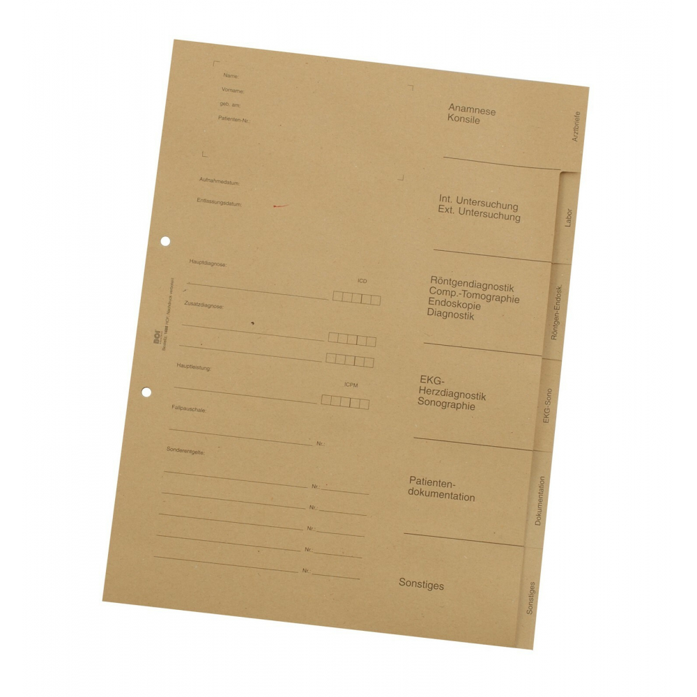 6-teiliges Register