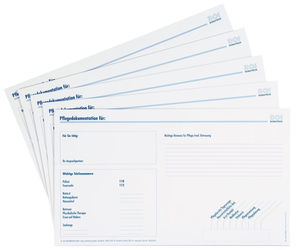 Deckblatt für Mappe "professional-line" oder "system-line" - BOI Shop