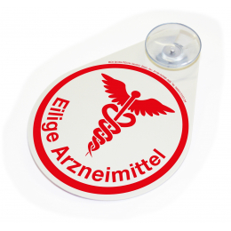 Hinweisschild mit diversen Bedruckungen